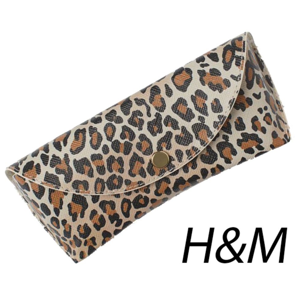 NWT H&M Sunglasses Case Leopard Cheetah